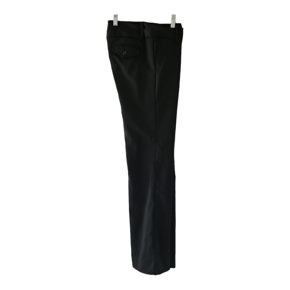 Gap Career Pants Size 4 Black Modern Boot Trouser Pockets Stretch Flat Front